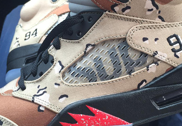 The Details That Make Up The x Air Jordan 5 "Desert Camo" - SneakerNews.com