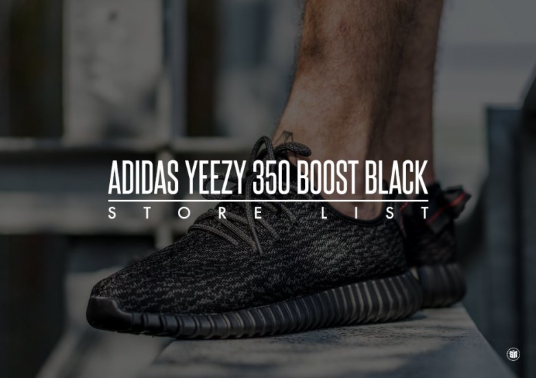 350 Boost Black Store List | SneakerNews.com