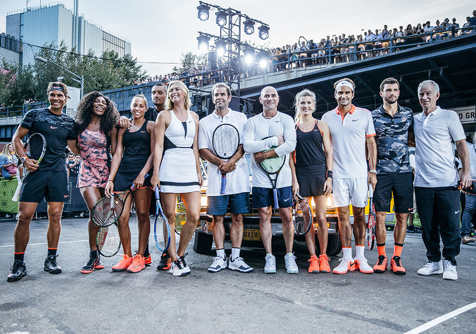 Andre Agassi and Pete Sampras Re-kindle Their Rivalry As Nike Takes Over NYC