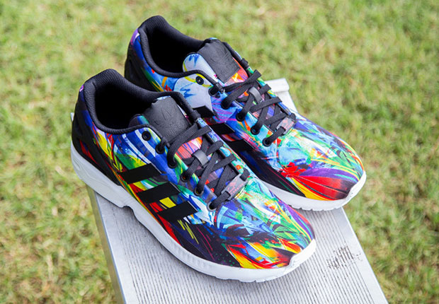 adidas torsion zx flux rainbow