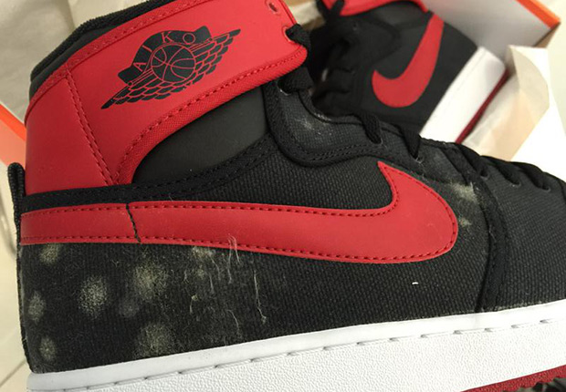 Moldy Bred? Air Jordan 1 KO "Bred" Comes With A Huge Defect