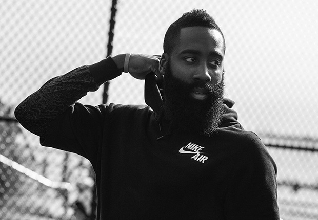 New Adidas pitchman James Harden can't wear Air Jordans anymore