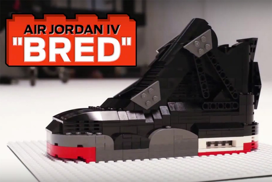 Check Out This Stop-Motion Video Of Bred 4s Being Built By Legos