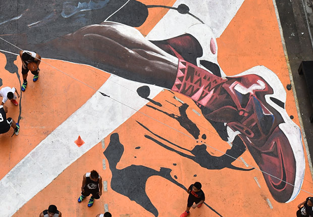 Nike's Giant LeBron James Mural In Philippines Features The Upcoming LeBron 13