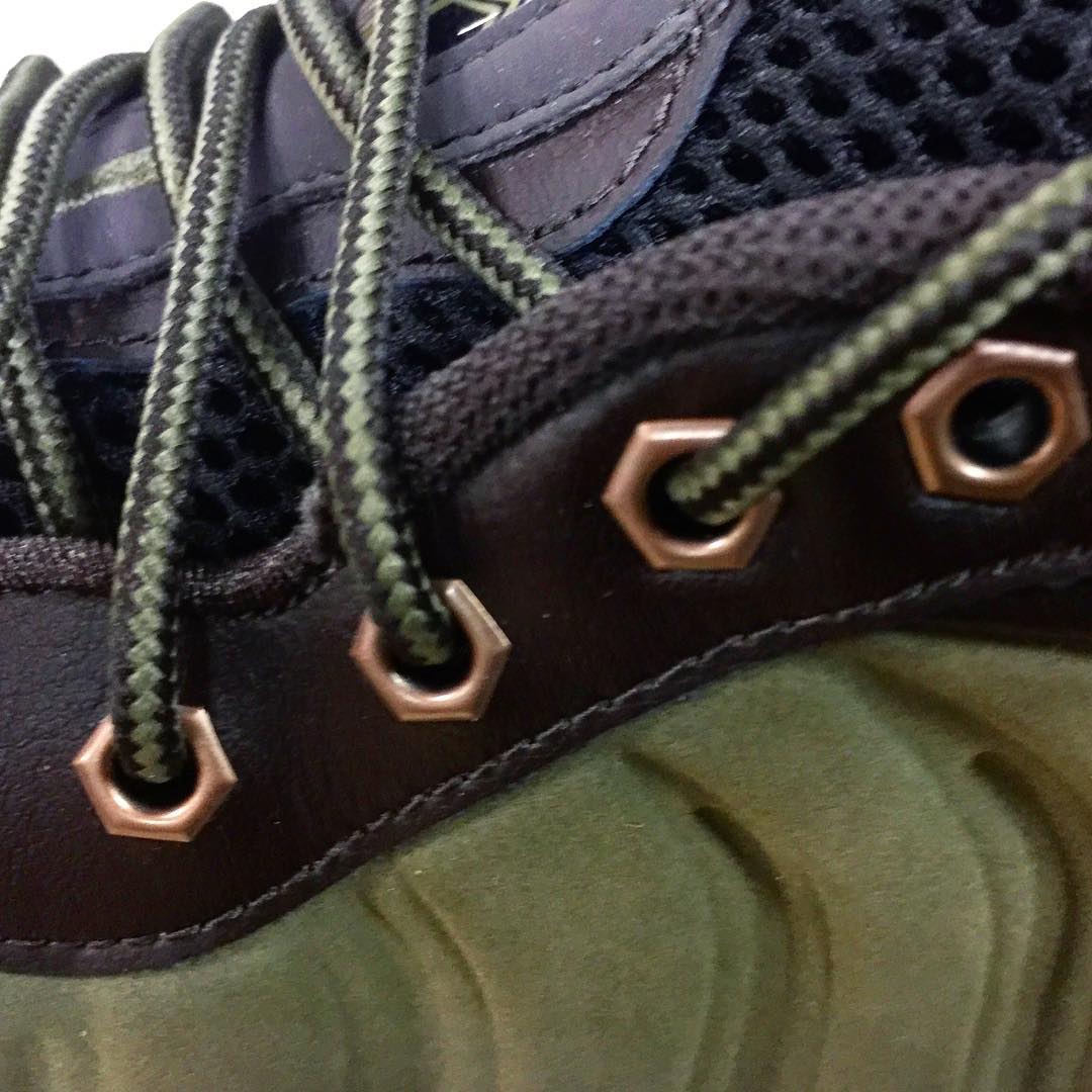 Nike Air Foamposite One Suede Olive Details 02
