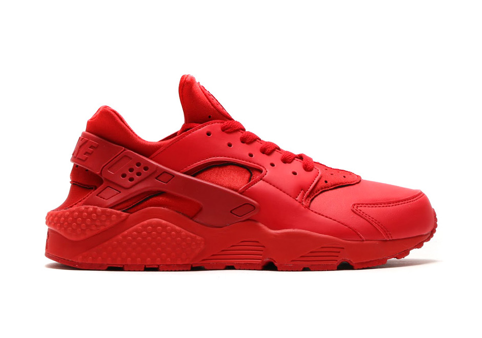 solid red huaraches