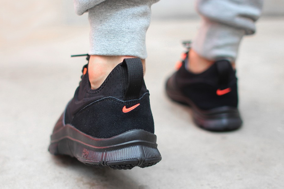 Nike Free Ace Leather With Hints Of Hyper Orange SneakerNews