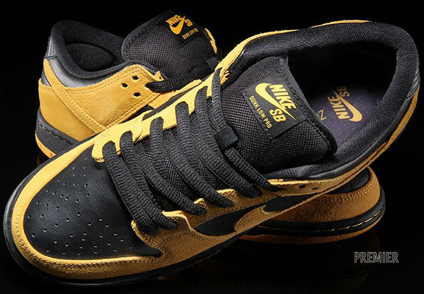 Nike Sb Dunk Low Pro University Gold Black Available 4