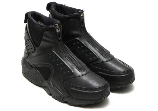 nike wmns air huarache run mid boot black