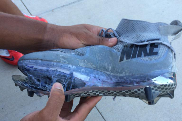 This Nike Football Cleat Melted Because It’s That Hot In Texas