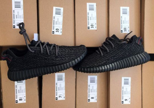 The adidas Yeezy 350 Boost “Black” Will Be Available In Half Sizes