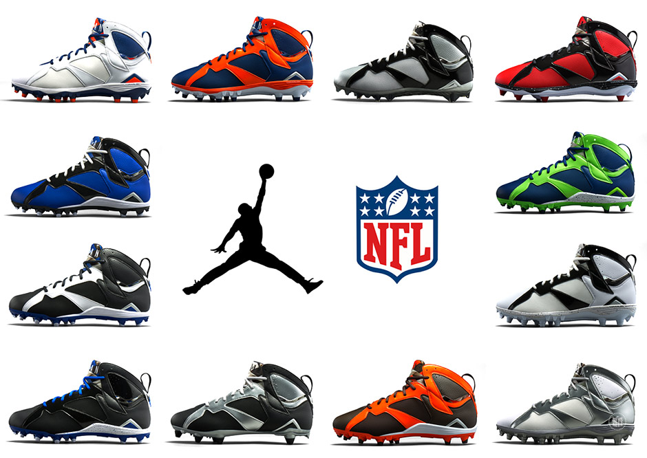 Jordan Brand Unveils Awesome Air Jordan 7 PE Cleats For The 2015 NFL Season