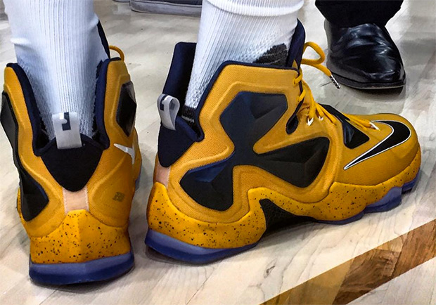 LeBron Goes Full Bumblebee With His Nike LeBron 13s For Media Day