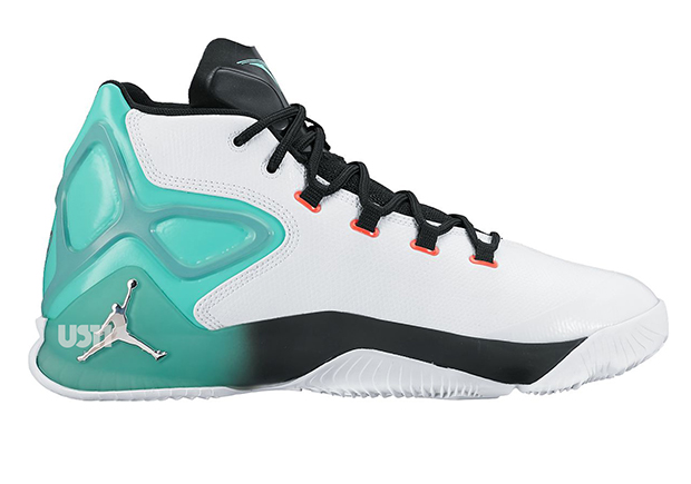 New Melo Jordan Shoe White Teal