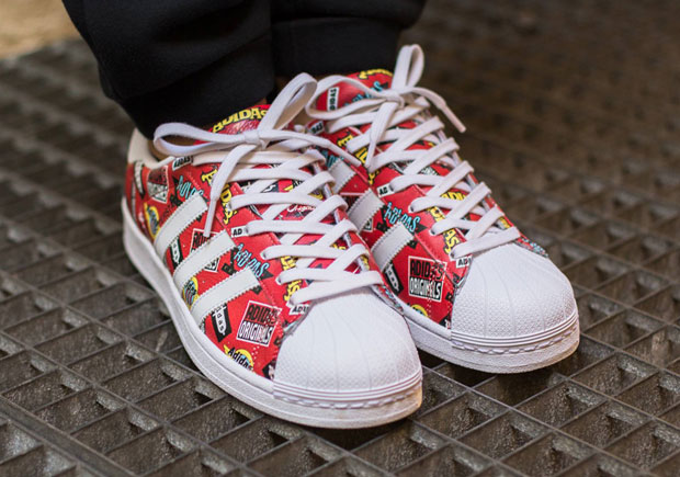 Nigo Adidas Superstar Allover Print Scarlet 1