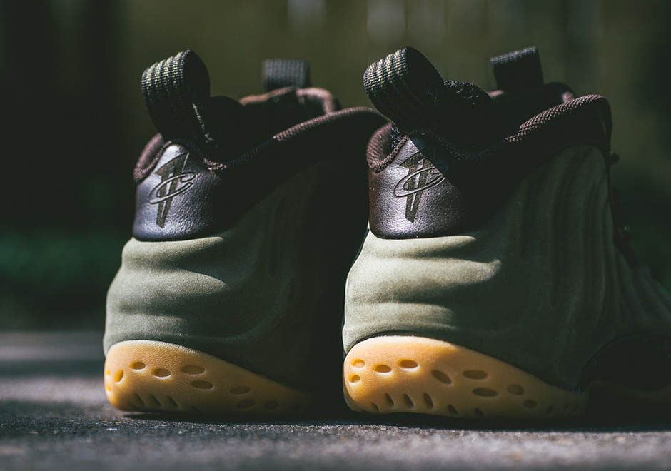 Nike Air Foamposite One Prm Suede Olive Release Reminder 4