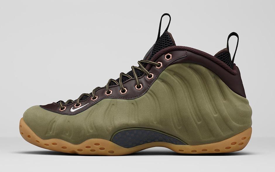 Nike Air Foamposite One Suede Olive 02