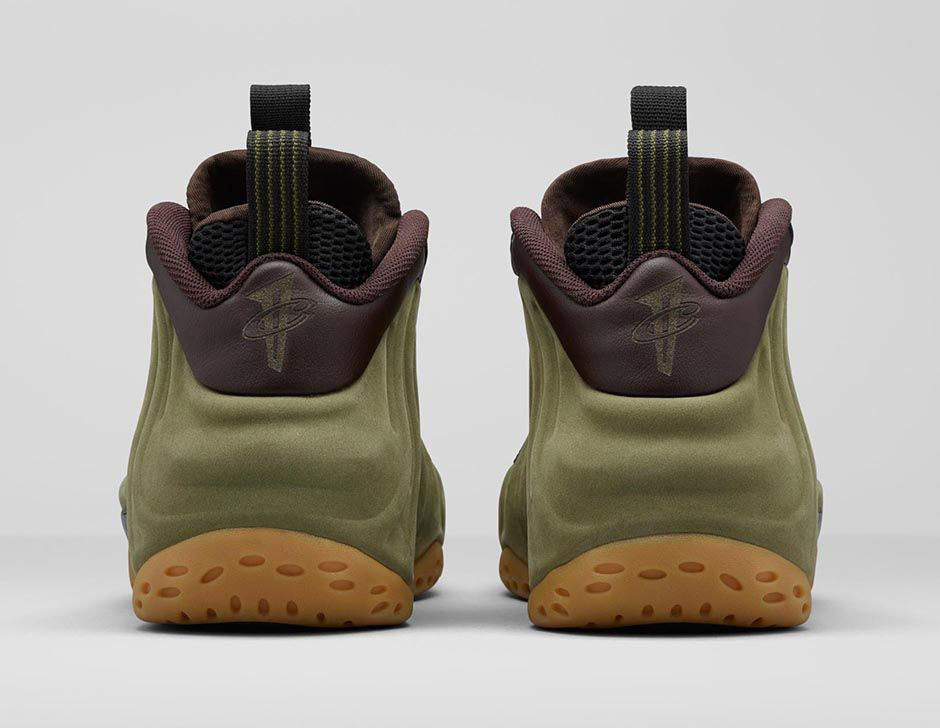 nike Geode air foamposite one suede olive 05