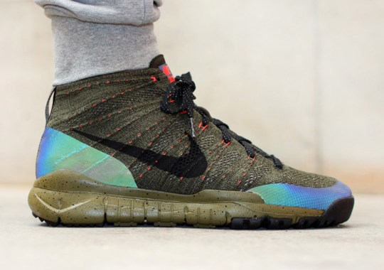 Nike’s Iridescent Obsession Continues On This Fall-Ready Flyknit Chukka