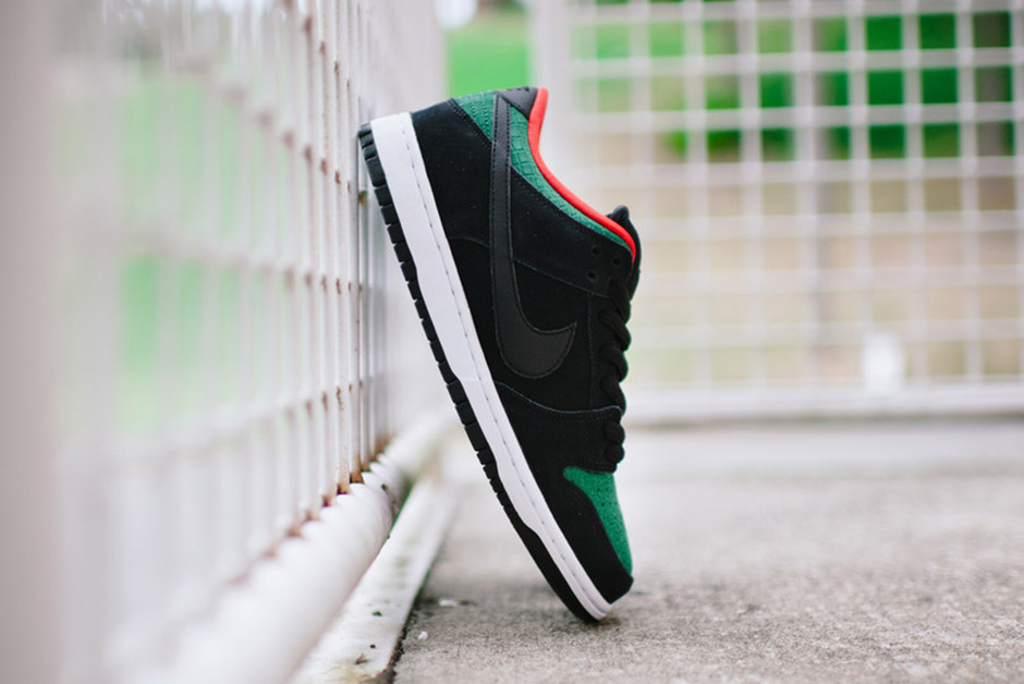 Nike SB Dunk Lows Return With Green Croc-Skin - SneakerNews.com