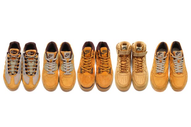 Finally, The Entire Nike Sportswear "Wheat" Pack Seen Together All At Once