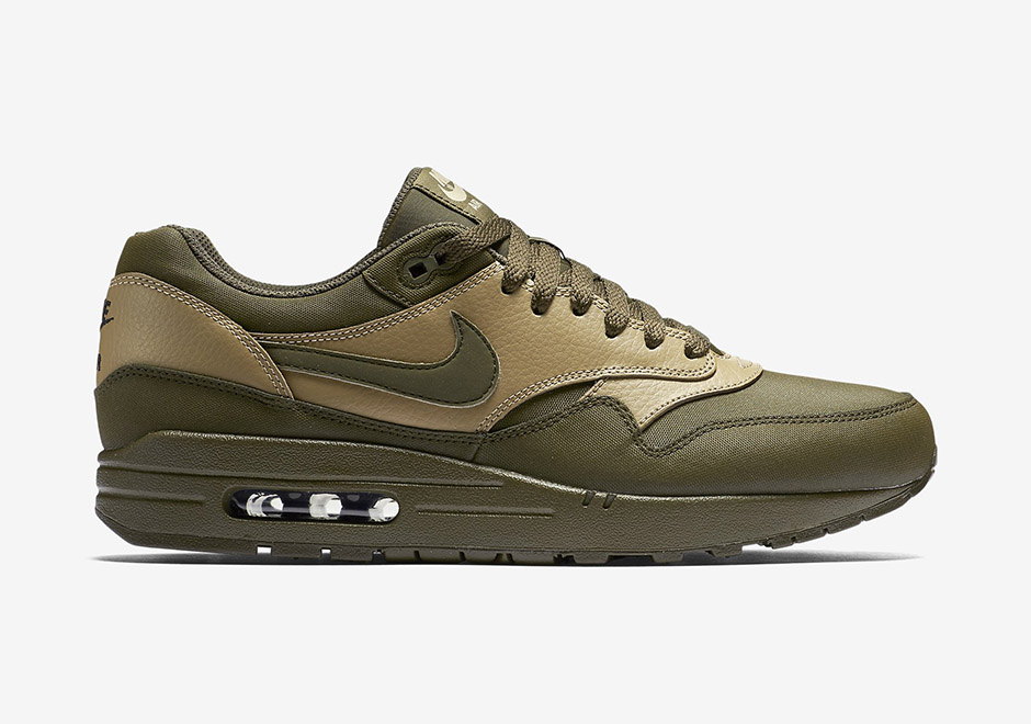 Nike Air Max 1 Ltr Premium 705282 300 Dark Loden Desert Camo 2