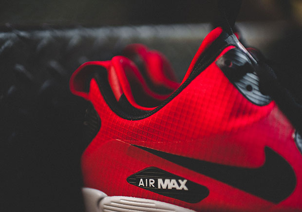 Nike Air Max 90 Winter Mid Red Black 4