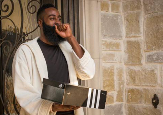 No More Nikes For James Harden: adidas Just Delivered Him a Truckload of Shoes