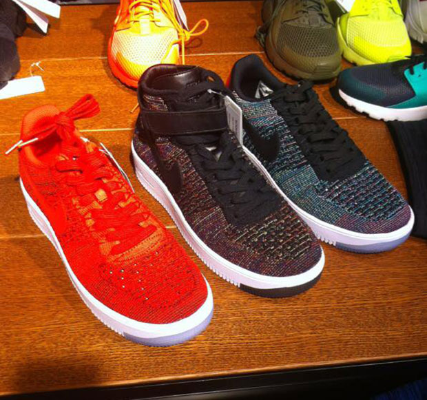 flyknit high top air force ones