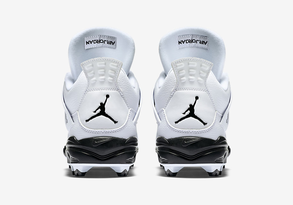 Air Jordan 4 Mcs Cleats White Black 1