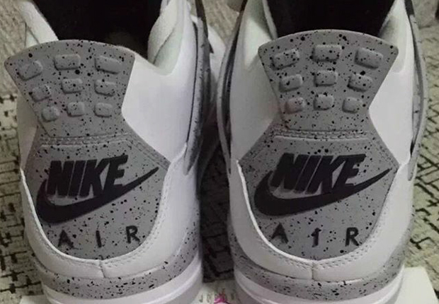 First Look At The Air Jordan 4 "White Cement" With Nike Air For 2016