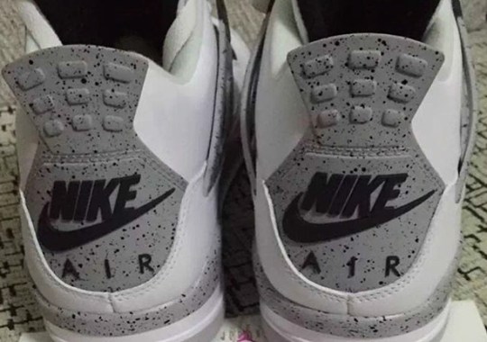 First Look At The Air Jordan 4 “White Cement” With Nike Air For 2016