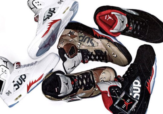 The Supreme x Air Jordan 5 Collab Is Dropping Sooner Than You Think