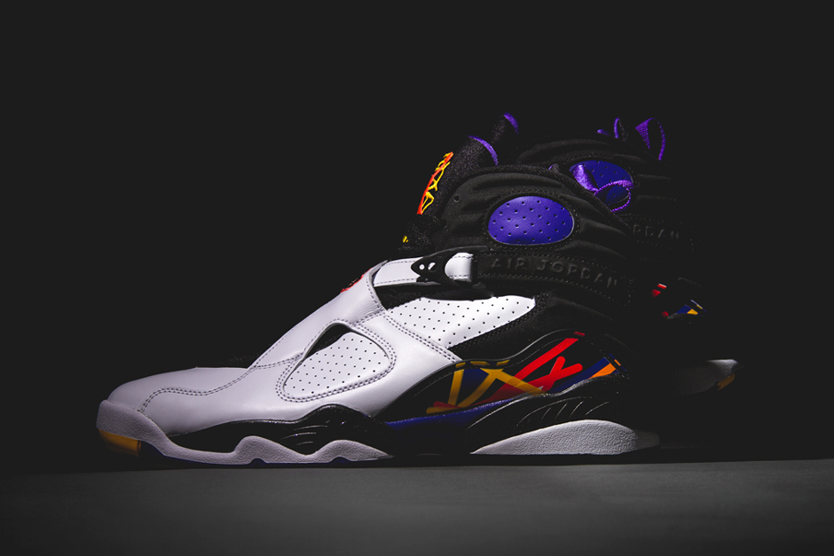 jordan 8 three peat on feet