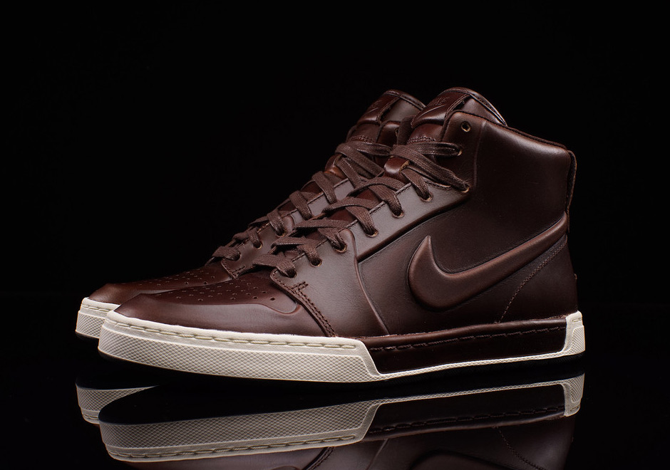 nike brown leather high tops
