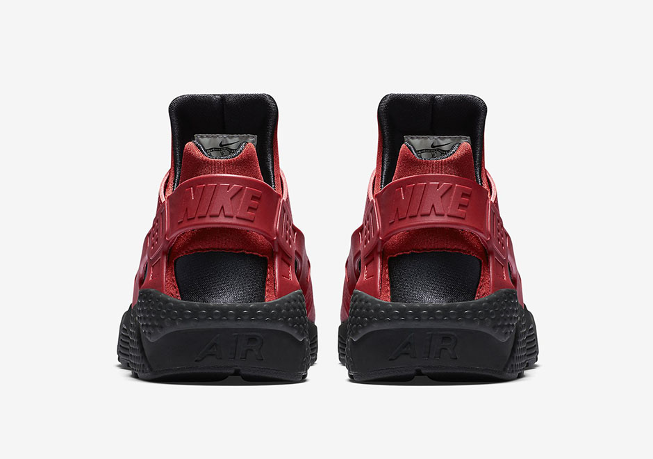 Nike Air Huarache Run Prm 704830 006 Black Gym Red 5