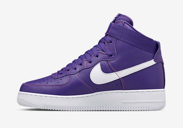 nike air force high tops purple