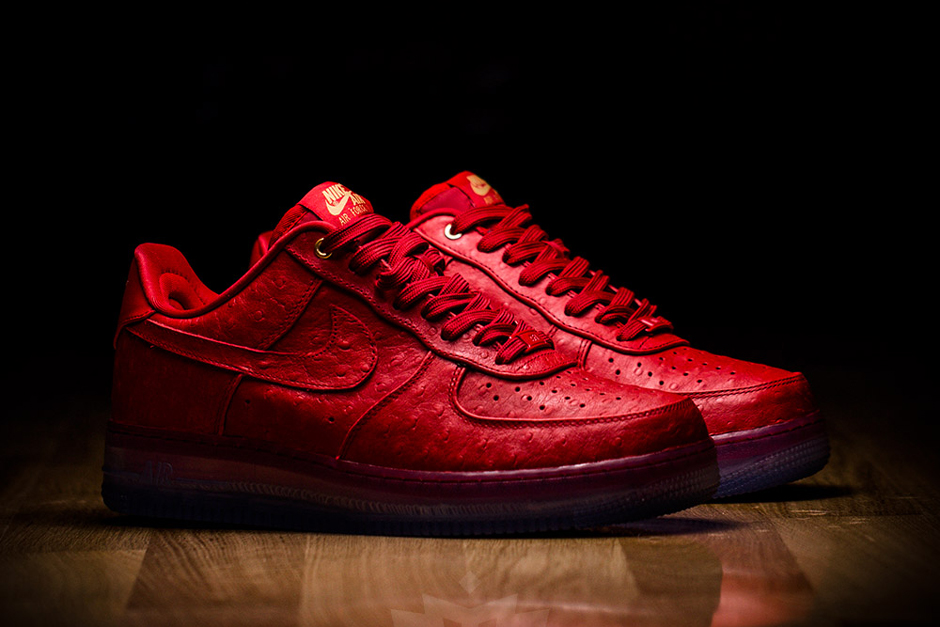 Nike Air Force 1 Low Red Ostrich 03