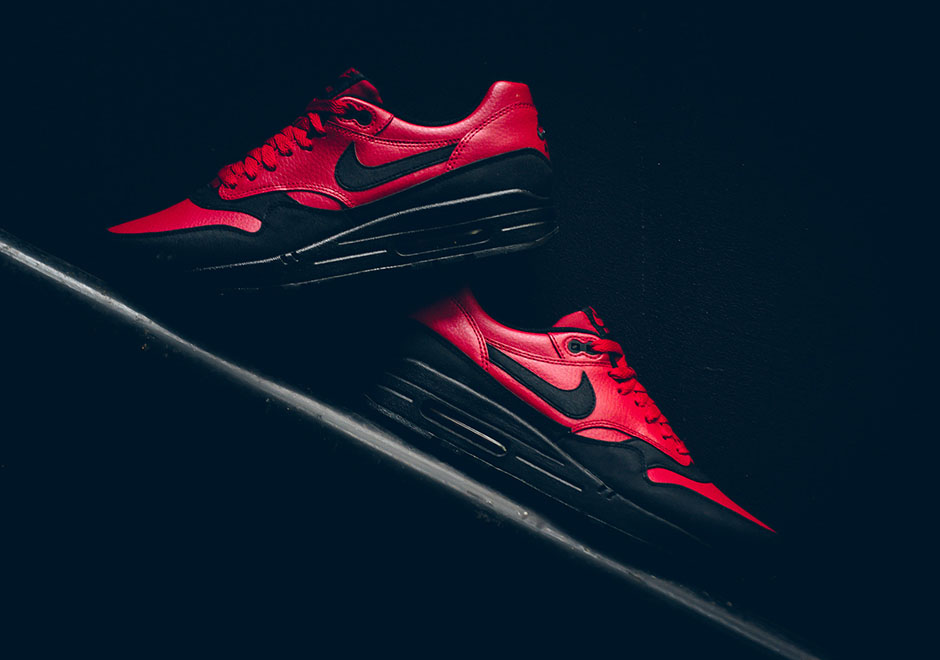 blood red nike shoes