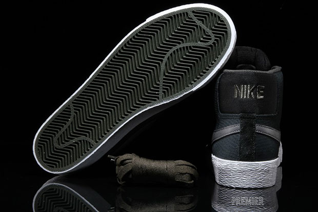 Nike Blazer Mid Croc Black Dark Grey Sequoia 4