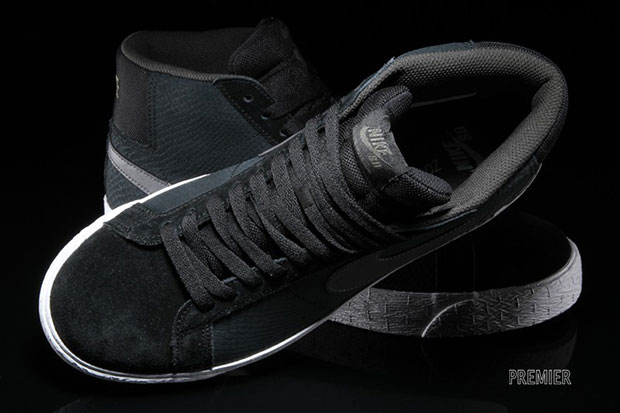 Nike Blazer Mid Croc Black Dark Grey Sequoia 7
