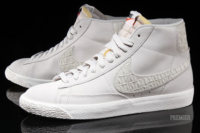 Nike Blazer Premium White Black Snakeskin Swoosh 03