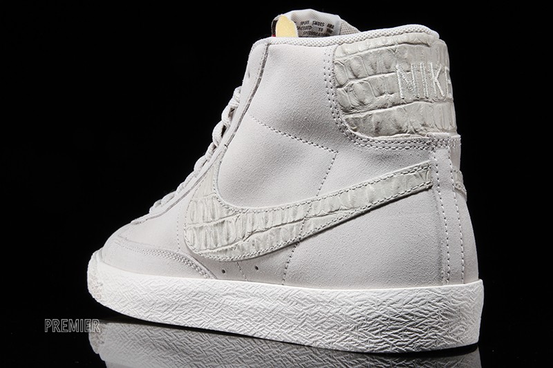 Nike Blazer Premium White Black Snakeskin Swoosh 04