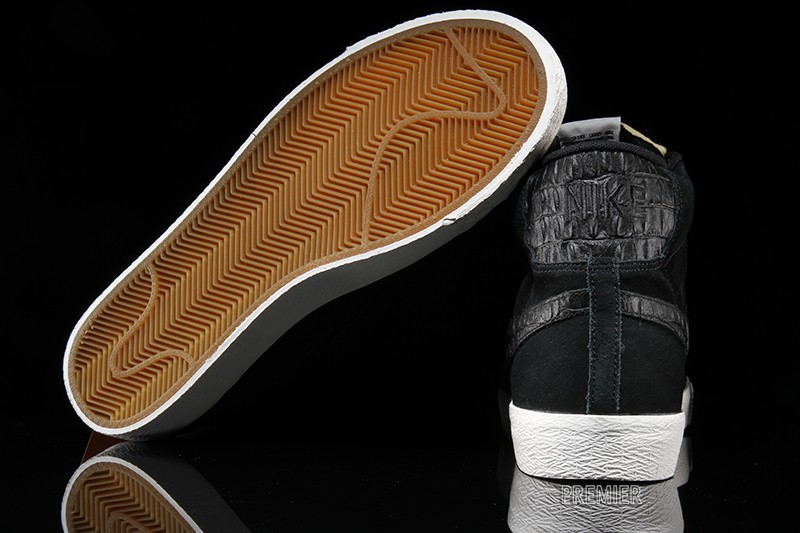 Nike Blazer Premium White Black Snakeskin Swoosh 12