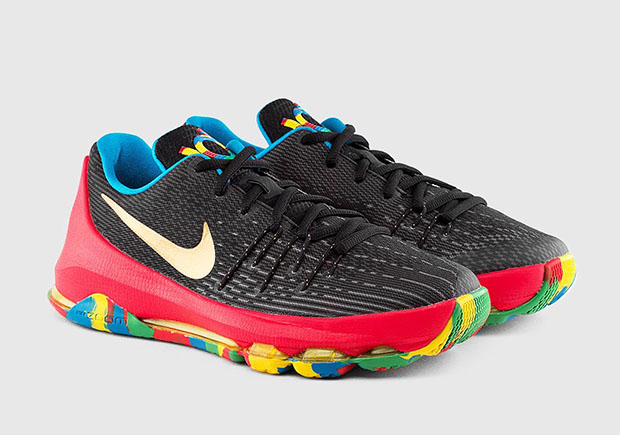 The Nike KD 8 GS Gets a Multi-Colored Sole