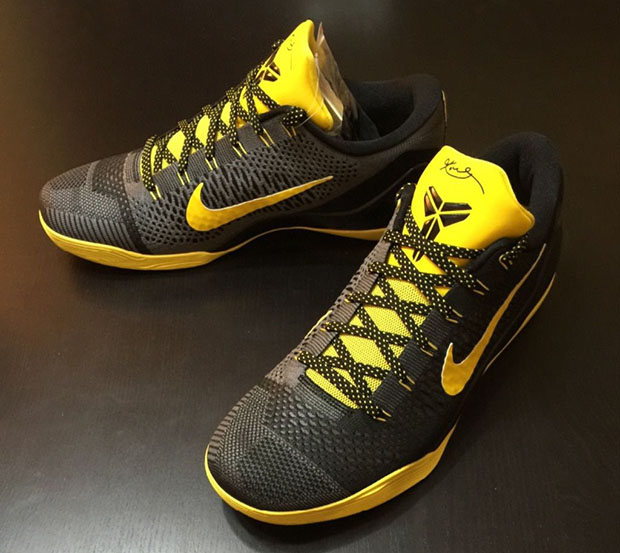 Nike Kobe 10 Elite Pe Black Grey Yellow 5