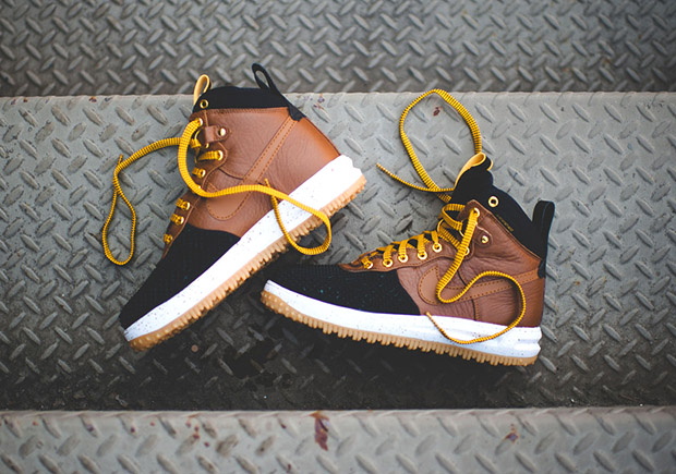 Nike air force 1 shop duckboot light british tan black