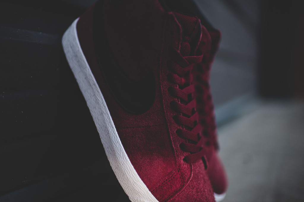 Nike Sb Blazer Mid Red Suede 06
