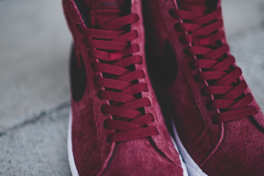 Nike Sb Blazer Mid Red Suede 07