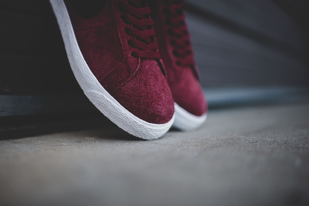 Nike Sb Blazer Mid Red Suede 08